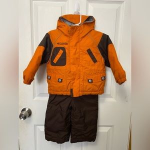 2 pc Columbia Snowsuit. Size Toddler 2T